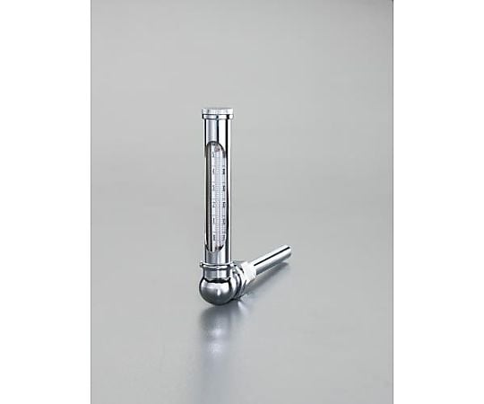 0-100ﾟC/100mm 温度計･丸型保護枠付(L型)