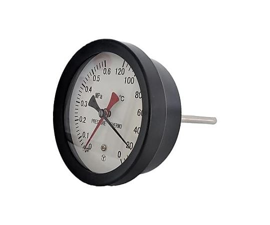 0- 120℃/0-0.6MPa/φ110mm 水高計(横型)
