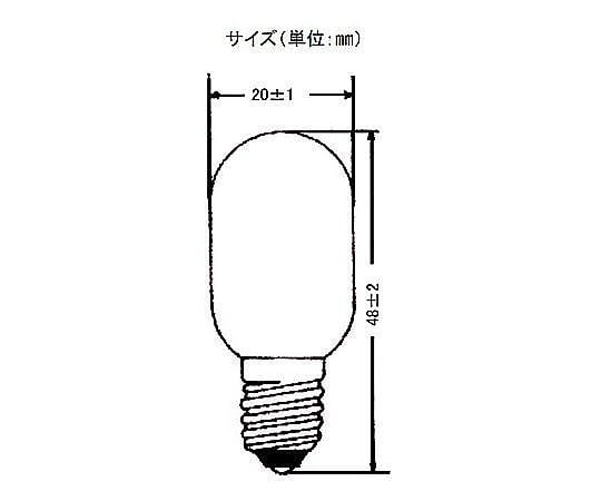 220V/ 15W/E12 中ナツメ球(5個)