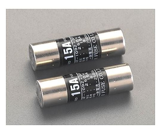 250Vx 15A/φ15mm 筒型ｴﾝｸﾛヒューズ(2本)