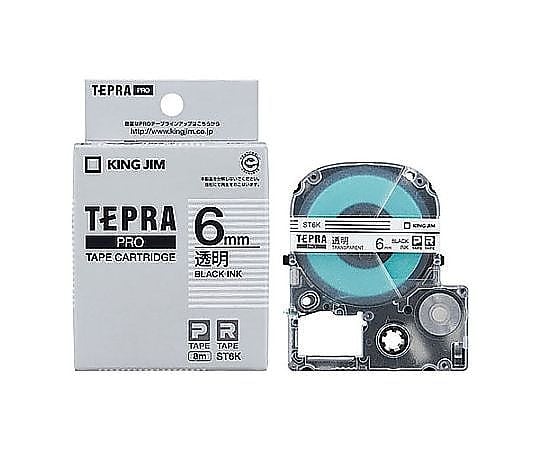 6mm テープカセット(ﾃﾌﾟﾗ用)透明