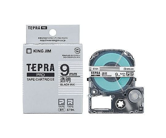 9mm テープカセット(ﾃﾌﾟﾗ用)透明