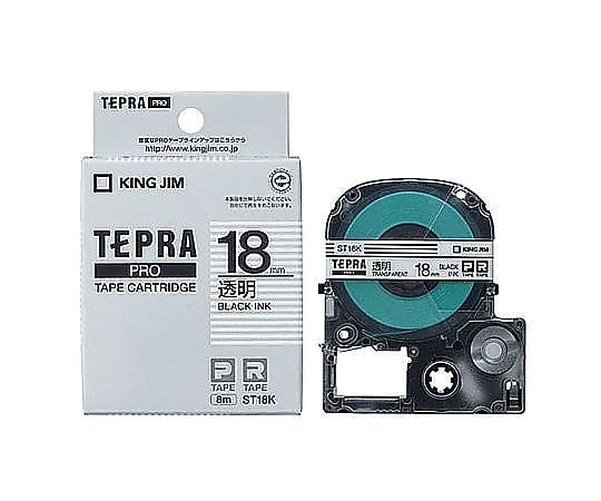 18mm テープカセット(ﾃﾌﾟﾗ用)透明
