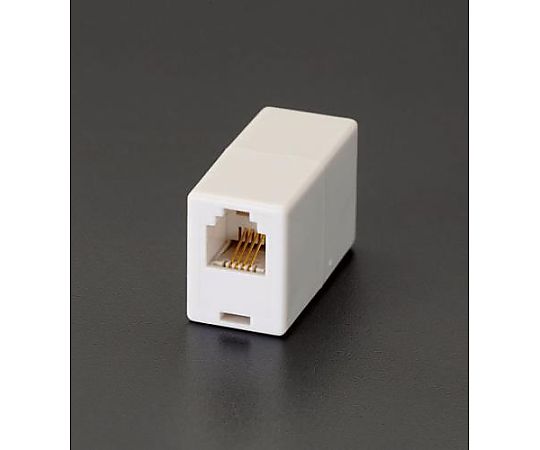 モジュラーコード用中継アダプター(6極4芯)