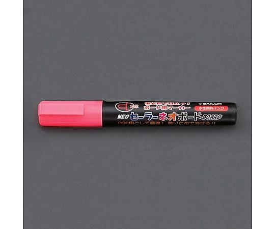 [赤/中字] 水性ネオボードマーカー(5本)