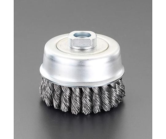 85mm/M16　ワイヤーブラシ（カップ型/スチール製）