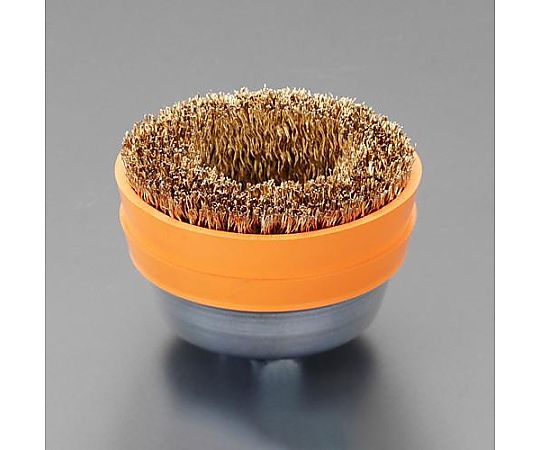 75mm/M10 ワイヤーブラシ(ｶｯﾌﾟ型/ｽﾁｰﾙ製)