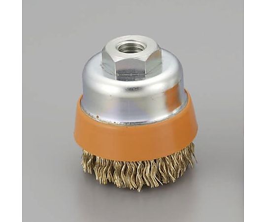 35mm/M10 ワイヤーブラシ(ｶｯﾌﾟ型 ｽﾁｰﾙ製)