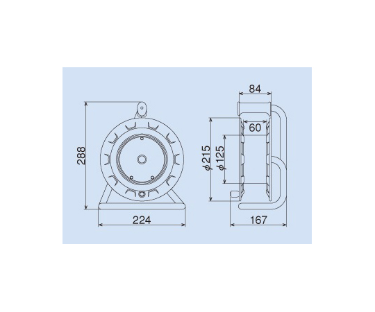 78-0611-43 AC125V/15A/10m コードリール(漏電遮断器付 EA815A 【AXEL