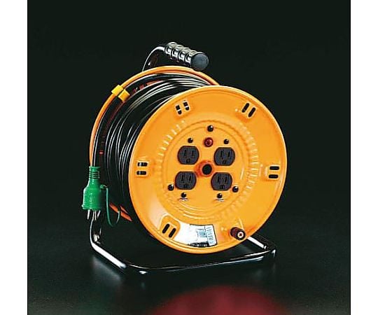 AC125V/15A/50m コードリール(ｱｰｽ付)