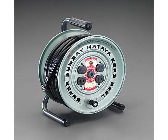 AC125V/15A/30m コードリール(ｻｰﾓｶｯﾄ付)