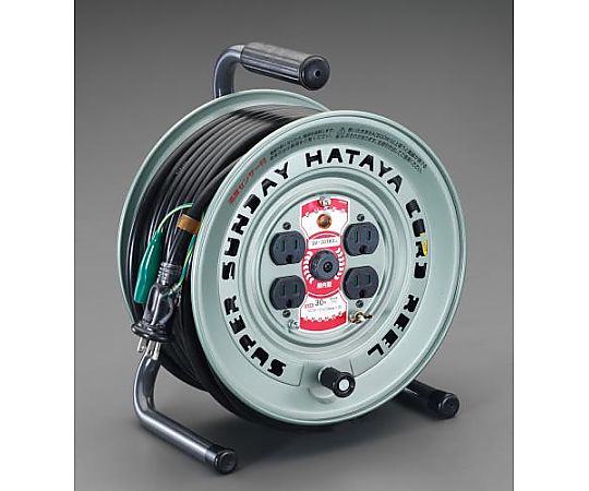 AC125V/15A/30m コードリール(ｱｰｽ付)