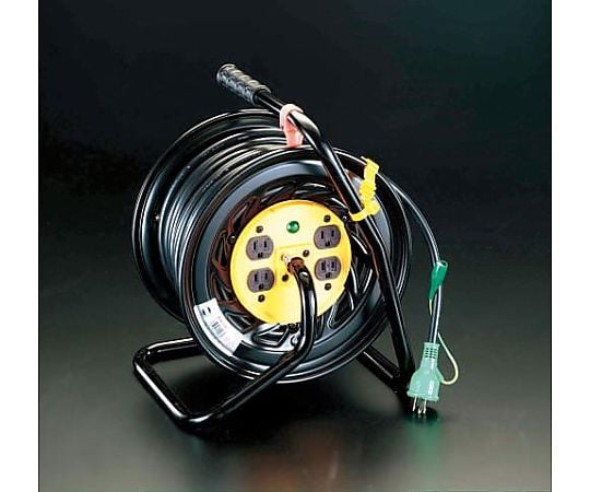 AC125V/22A/30m コンセント固定ﾘｰﾙ(ｱｰｽ付)