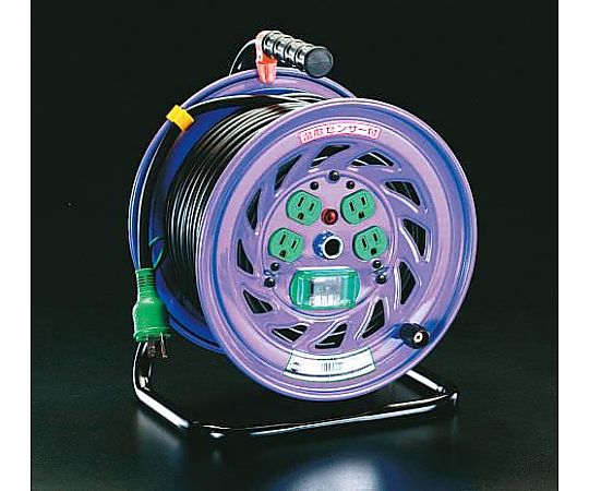 AC100V/15A/30m ｺｰﾄﾞﾘｰﾙ(漏電遮断器付)