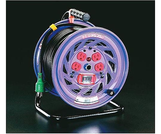 AC100V/15A/50m ｺｰﾄﾞﾘｰﾙ(過負荷漏電遮断)