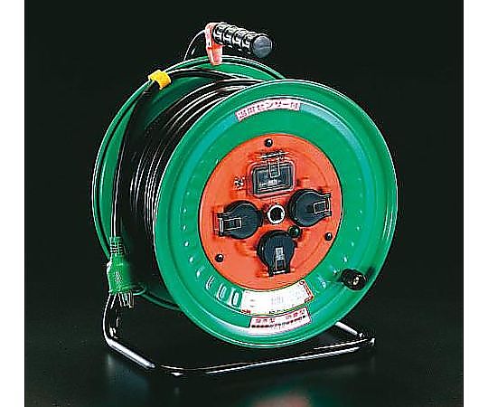 AC100V/15A/30m ｺｰﾄﾞﾘｰﾙ(漏電遮断/防雨)