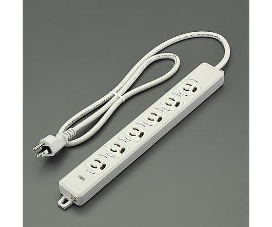 AC125V/15Ax 1m ﾀｯﾌﾟ(6口･接地抜け止･MG付)