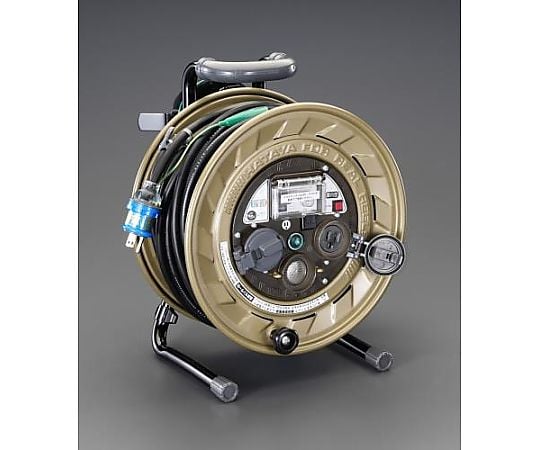 AC125V/15A/30m ﾒﾀﾙｾﾝｻｰﾘｰﾙ(漏電遮断器付)