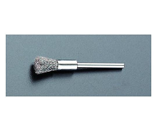 4.8mm/3.2mm軸 ｴﾝﾄﾞ型軸付ブラシ(ｽﾃﾝﾚｽ製)
