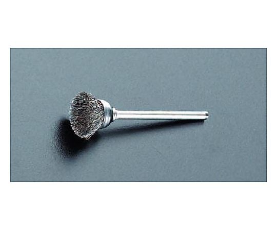 16mm/3.2mm軸 カップ型軸付ブラシ(ｽﾃﾝﾚｽ製)