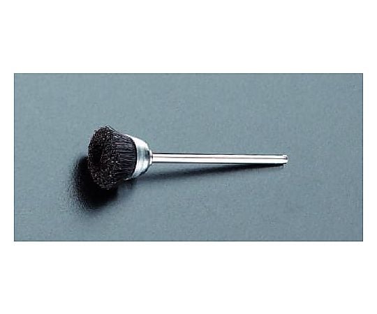 14.3mm/3.2mm軸 ｶｯﾌﾟ型軸付ブラシ(豚硬毛)