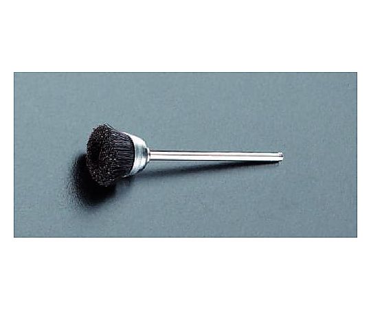 25.4mm/3.2mm軸 ｶｯﾌﾟ型軸付ブラシ(豚硬毛)