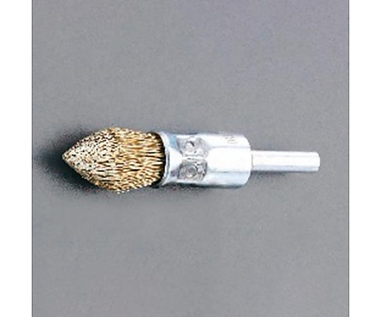 25x15mm/6.0mm軸 軸付ブラシ(筒型･真鍮製)