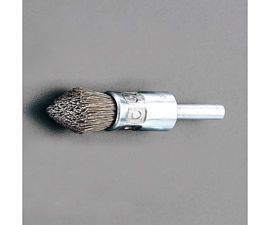 25x15mm/6.0mm軸 軸付ブラシ(筒型･ｽﾃﾝﾚｽ製)