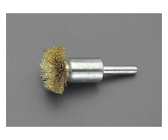 40mm/6mm軸 軸付ブラシ(傘型/ｽﾁｰﾙ製)