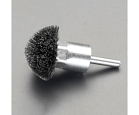 40mm/6.0mm軸 軸付ブラシ(傘型･ｽﾁｰﾙ製)