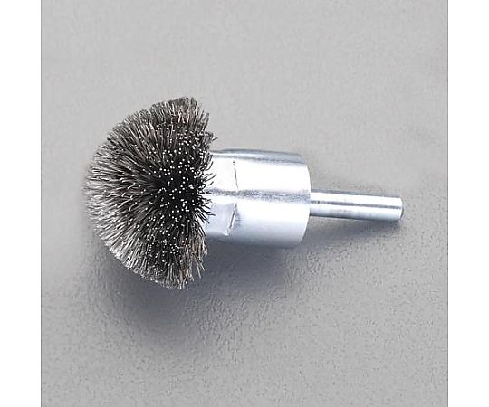 50mm/6.0mm軸 軸付ブラシ(傘型･ｽﾃﾝﾚｽ製)