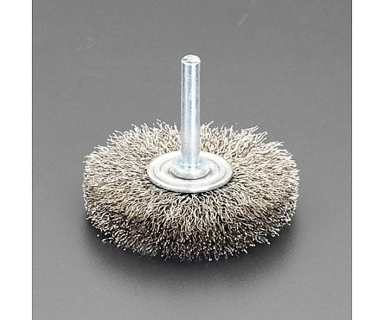 30mm/6.0mm軸 軸付ブラシ(平型･ｽﾃﾝﾚｽ製)