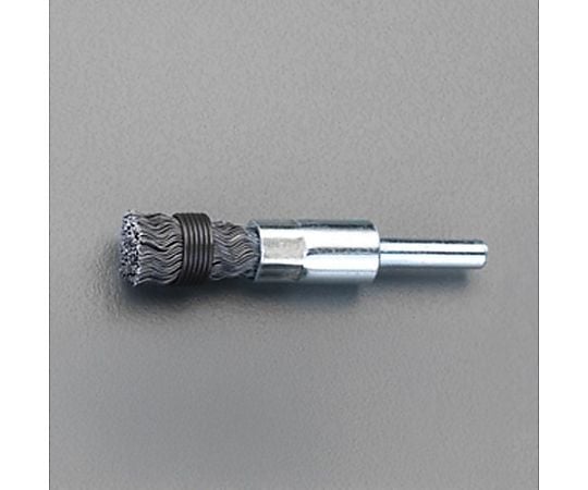 13mm/6.0mm軸 軸付ブラシ(ｴﾝﾄﾞ型 ｽﾁｰﾙ製)