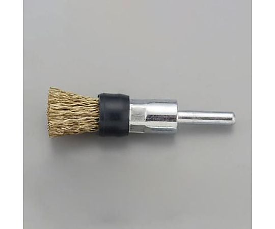 15mm/6.0mm軸 軸付ブラシ(ｴﾝﾄﾞ型 鋼線)