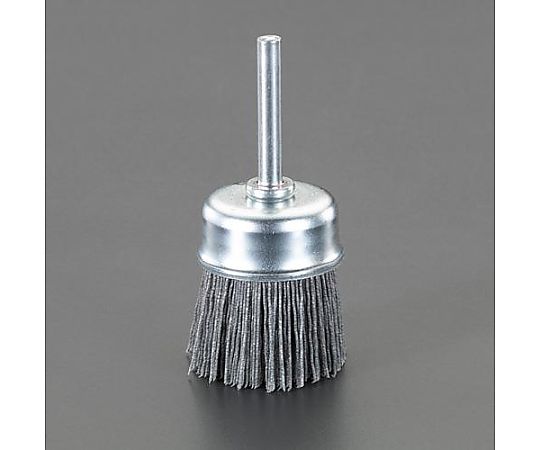 # 80/50mm/6mm軸 砥粒付ブラシ(ｶｯﾌﾟ型)