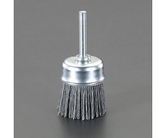 #120/50mm/6mm軸 砥粒付ブラシ(ｶｯﾌﾟ型)