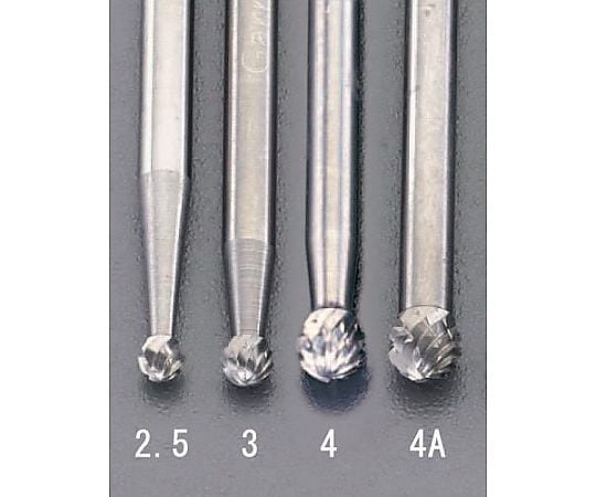 3.0x2.7x38mm/3mm軸 超硬カッター