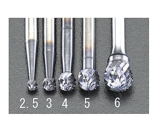 6x5.4mm/3mm軸 [Coated]超硬バー