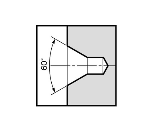 78-0663-48 センタードリル（軸5.0mm/コーティング） 1.5×100mm/60゜