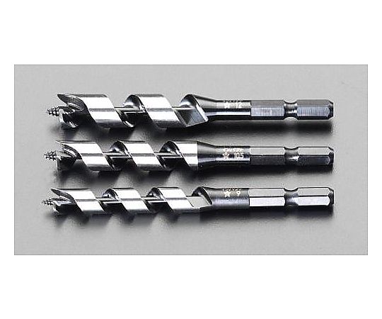 6-12mm オーガービット(3本組･1/4"六角軸)