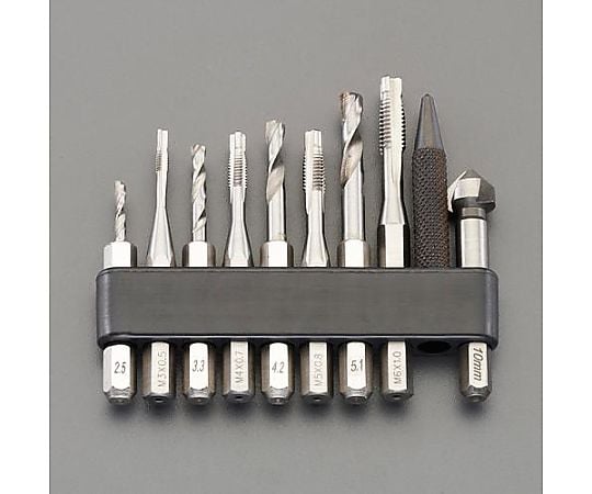 M 3-M 6 ﾀｯﾌﾟ&ﾄﾞﾘﾙｾｯﾄ(六角軸･ｶﾞｲﾄﾞ付)