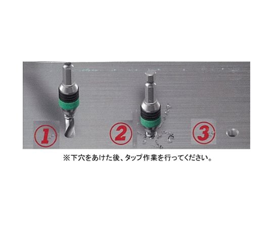 タップ(六角軸/HSS)　M3-M10/6本組　EA829CA