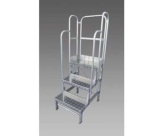 600x340mm/0.8m/2段 作業台(3方手すり付)