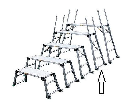 120-160cm 足場台(調整脚･ｷｬｽﾀｰ付)