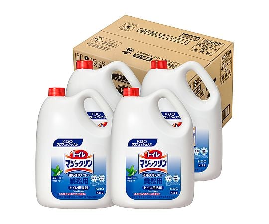 トイレマジックリン　消臭・洗浄スプレー　ミントの香り　業務用　4.5L　梱販売用
