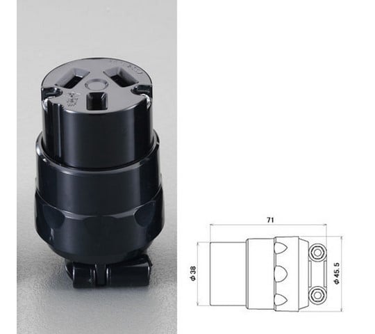 AC250V/20A コネクターボディー(3P)