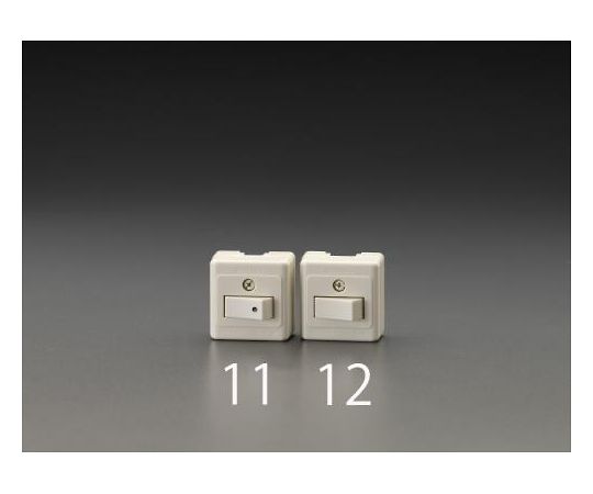 300V/10A 角形タンブラースイッチ(片切)