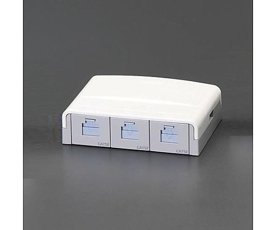 ＬＡＮ用モジュラージャック(ｶﾃｺﾞﾘｰ5E/3口)