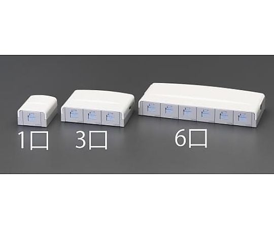 ＬＡＮ用モジュラージャック(ｶﾃｺﾞﾘｰ5E/4口)