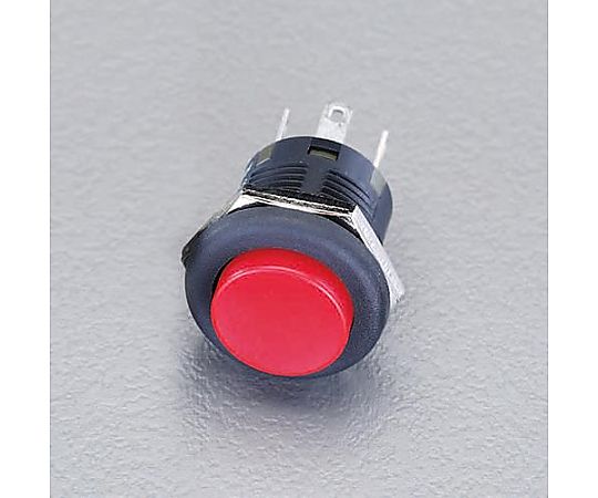 125V/3A 押しボタンスイッチ(単極双投/赤)
